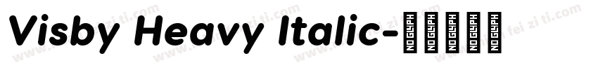 Visby Heavy Italic字体转换